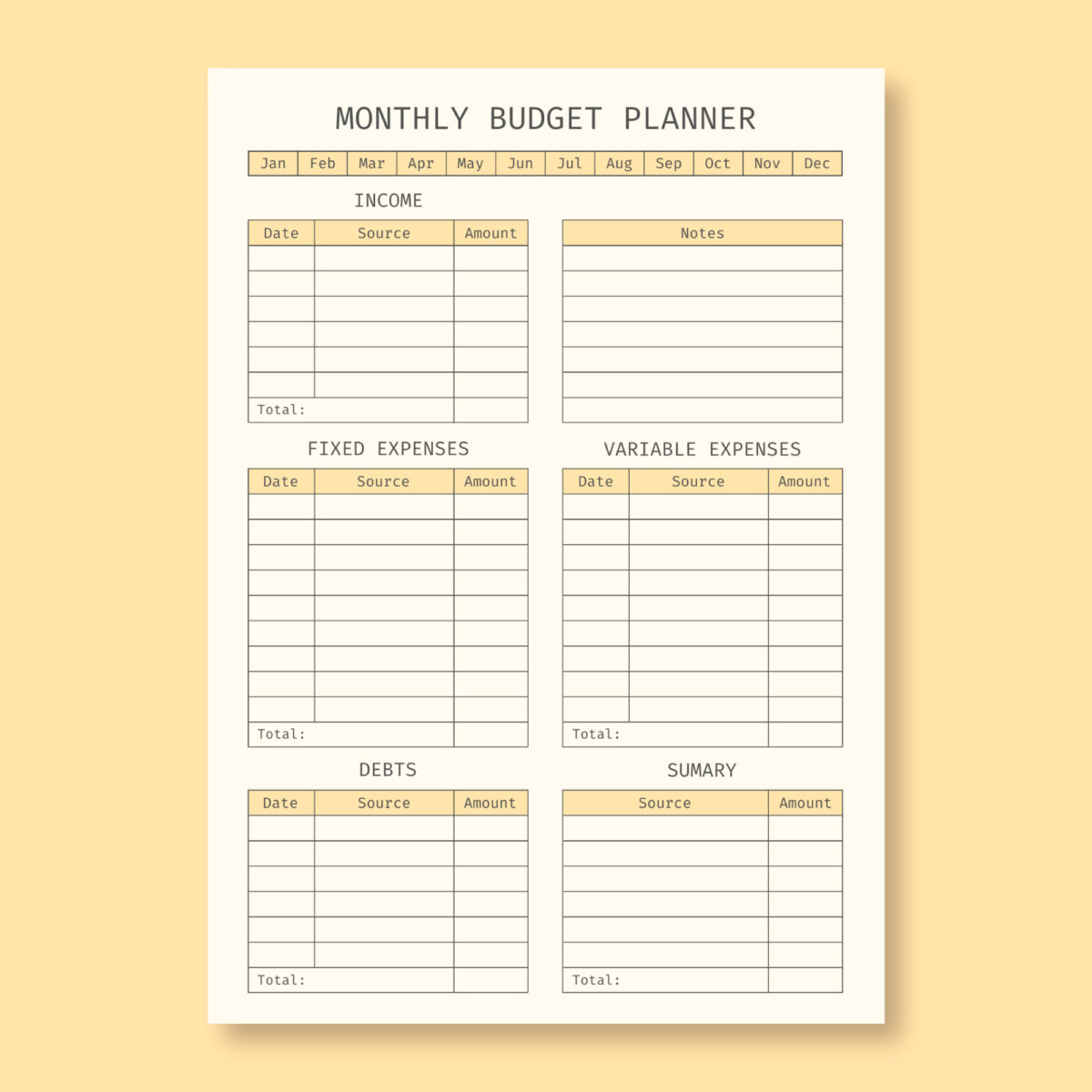 how to Create a Monthly Saving Plan?